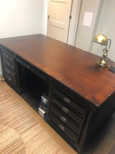 Home office desk and wall unit, View more