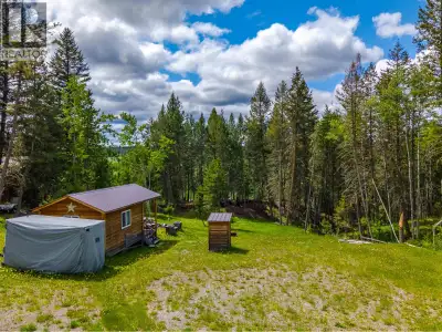 What a spot! this 108 lot has been cleared and has a small 12' x 16' cabin in place to stay in while...