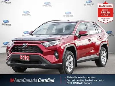 Recent Arrival! Red 2019 Toyota RAV4 Hybrid XLE AWD CVT 2.5L 4-Cylinder DOHC 16V APPLE CAR PLAY, SUN...
