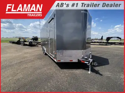 2026 Royal 8'X22' Enclosed Cargo Trailer w/ Extra Height Color: Charcoal (2) 5200lb Lippert Spring A...