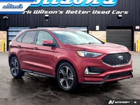 Look at this certified 2023 Ford Edge ST AWD | Split Leather/Suede | Cruise | Heated Wheel + Seats |... (image 6)