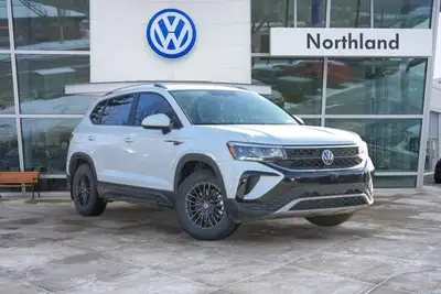 2022 Volkswagen Taos Comfortline Pure White 1.5L I4 Turbocharged DOHC 16V LEV3-SULEV30 158hp 7-Speed...