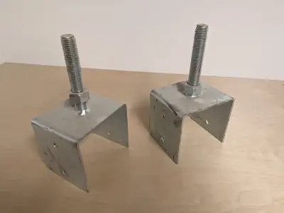 6x6 helical pile brackets brand new., View more