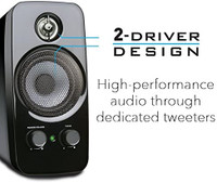 Creative Inspire T10 2.0 Speaker System / Haut-parleurs pour PC