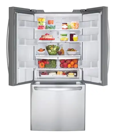 30" 22 cu.ft. Standard-Depth French 3-Door Refrigerator | Extern, View more