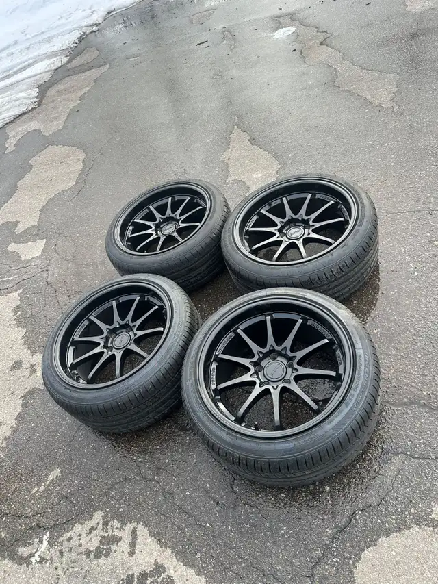 245/40/18 rays ce28 5x114.3 all season subaru wrx in Tires & Rims in Mississauga / Peel Region - Image 3