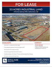 3.5 ACRES INDUSTRIAL LAND FOR LEASE