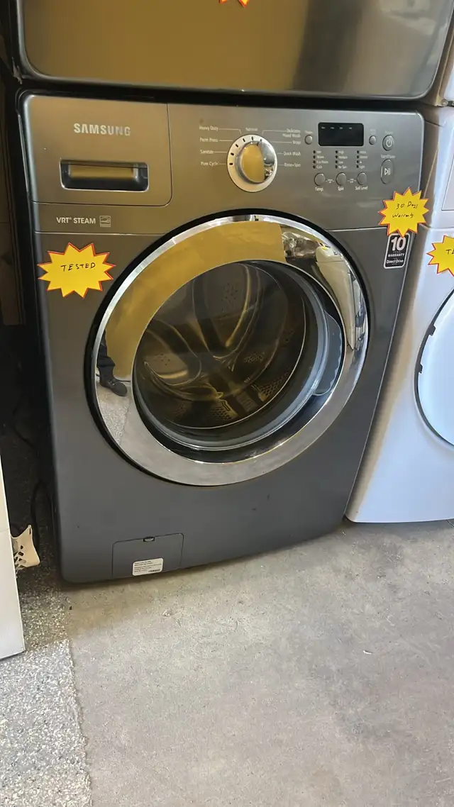 Samsung 27” Stackable Washer Fully Tested  30-Day Warranty in Washers & Dryers in Kitchener / Waterloo - Image 5