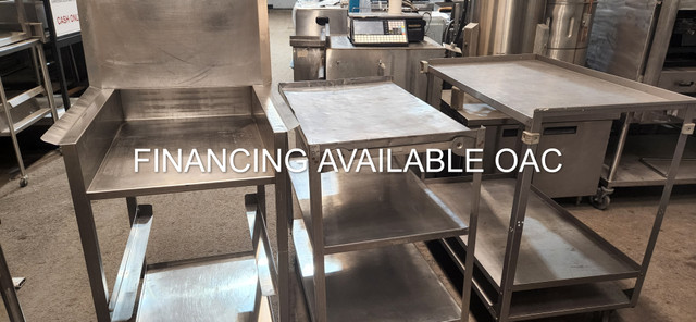 HUSSCO EDMONTON USED Restaurant Stainless Carts Commercial in Industrial Kitchen Supplies in Edmonton