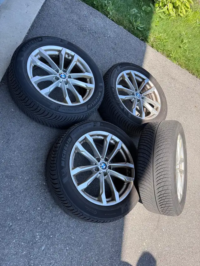 Oem 245/50/19 Michelin Alpin winter tires bmw X3 X4 m40 5x112 in Tires & Rims in City of Toronto - Image 8