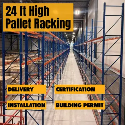 24 ft Tall PALLET RACKING, View more