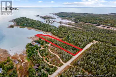 Breathtaking 275 FT of waterfront on Lake Huron! Escape to the pristine beauty of the Bruce Peninsul...