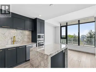 Elevated waterfront living at Aqua Waterfront Village. This is the last 1 bedroom & den flrpn avail....