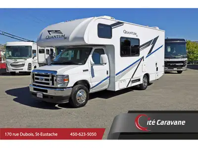 Thor Quantum SE21 Ford 7.3L V8. EXTÉRIEUR: Caméra arrière, murs fini gel coat, auvent électrique, gé...