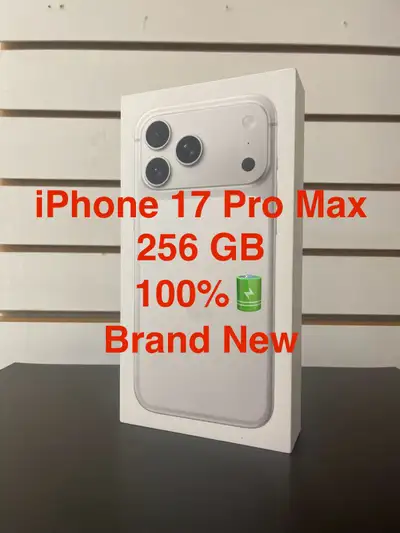 iPhone 17 Pro Max Silver 256GB 100% Battery Health Brand New, View more
