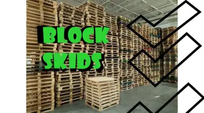 48 x40 WOOD pallets, 48x40 PLASTIC pallets. Excellent used skids, View more