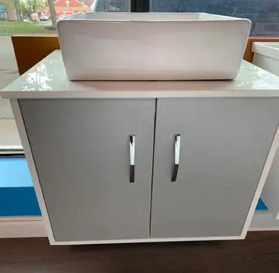 24" Wall Hung Modern Vanities (Solid Wood) - CLEARANCE !, View more