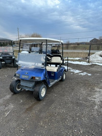 2010 EXGO TXT 36V Electric Golf Cart Blue