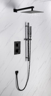 Matte Black Bathroom Shower Set