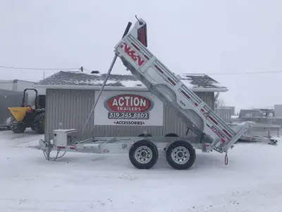 N&N STORM SERIES 6'x12' TANDEM AXLE GALVANIZED DUMP TRAILER: 5 TON Why settle for less when you can...
