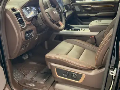 The 2026 Ram 1500 Limited Longhorn in stunning black is a new 4x4 crew cab with a 57 box, offering e...