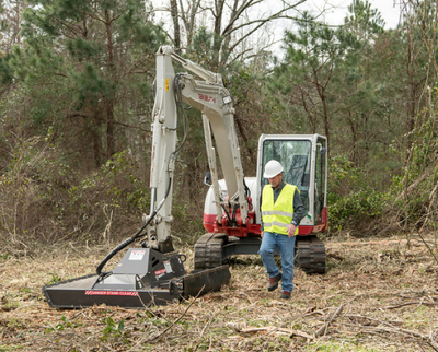NEXT LEVEL BRUSH CUTTER! 40", 50" AND 60" CUTTER BASED ON MACHINE SIZE. Heavy-duty hinged debris shi...