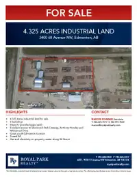 4.325 ACRES INDUSTRIAL LAND