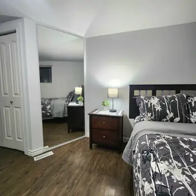 Clean, quiet accommodations in your own private locked room!