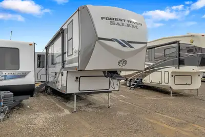 The 2026 Salem Hemisphere 369BL is a well-designed fifth wheel that combines space, versatility, and...