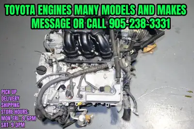 JDM 2GR-FE 3.5L VVTI V6 Engine Motor Toyota Lexus Many Models I have engines for all of the followin...