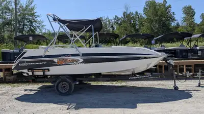 Marsh's Marina Now on location! Consignment sale Includes: Trailer, Full enclosure, 4.3MPI MerCruise...