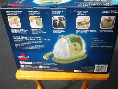 BISSELL SPOT AND STAINER VACUUM CLEANER FOR STEPS, STAIRS , WALKWAY , CARS AND WHATEVER I AM IN BELL...