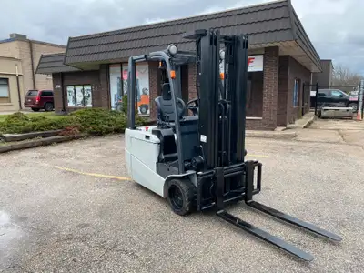 We have this really nice Nissan 3 wheel forklift with really low hours on it. Just take a look at th...