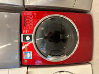 C16- Sécheuse Kenmore rouge front load dryer red