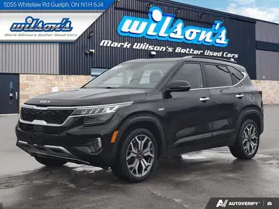 Look at this certified 2022 Kia Seltos SX Turbo AWD | Leather | Sunroof | Heated Seats + Wheel | Car...