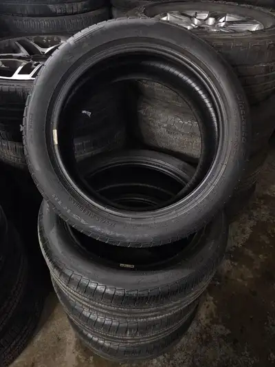 Nice set of Pirelli Cinturato P7 All Season AO tires. 245/45/18 7/32nd tread remaining #3966