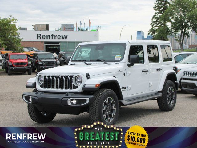 2025 Jeep Wrangler Sahara 4x4, Heated Leather, Nav, 12 Inch in Cars & Trucks in Calgary