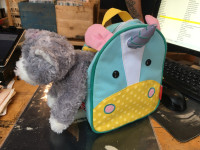 Stuffy and child's backpack left in Merrickville!
