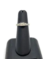 14KT White Gold 3 Diamonds 0.62CT Engagement Ring $850
