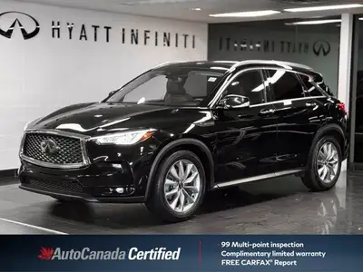 The 2021 INFINITI QX50 Essential is a premium-mid-level trim that elevates the compact luxury SUV ex...