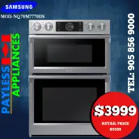 Samsung NQ70M7770DS 30" Smart Microwave Combination Wall Oven