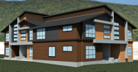 Architectural drafting design. Building permit. 3Dmodel, render