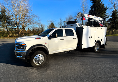 2025 RAM 5500 Crew Cab Mechanics Service Truck Package - 11’ Aluminum Service Body with 60” High Cab...