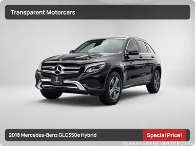 Transparent Motorcars is pleased to offer this beautiful 2018 Mercedes Benz GLC350E 4Matic With 106,...