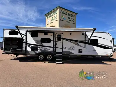 Highland Ridge Open Range travel trailer OT330BHS highlights: Private Bunkhouse 4 Slide Outs U-Loung...