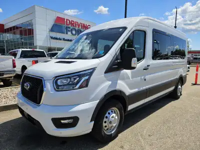 2023 Ford Transit 12 Passenger Wagon T-350 148" Med Roof XLT AWD, 3.5L V6 Gas, Heavy Duty Trailer To...