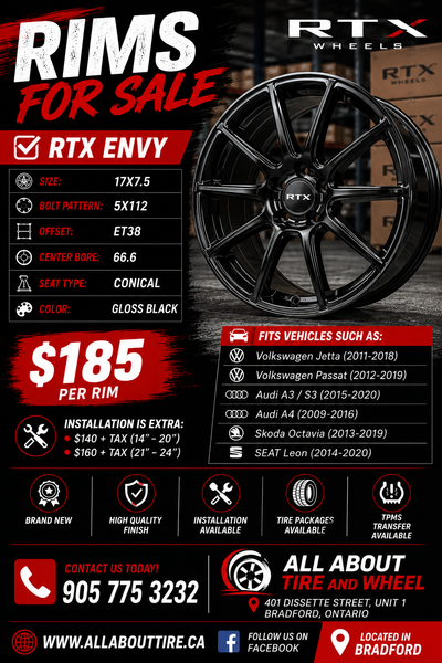HUGE INVENTORY OF NEW & USED RIMS IN STOCK Looking to upgrade the look of your vehicle? At All About...