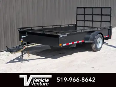 STANDARD FEATURES SIZE: 72" X 12' WEIGHT: 1,083 lbs PAYLOAD: 1,907 lbs GVWR: 2,990 lbs. AXLES: (1) 3...