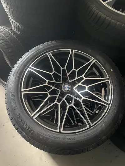 IF U SEE THE AD RIMS TIRES STILL FOR SALE 4 bmw X3 X4 rims 245/50/19 MICHELIN alpin WINTER tires 85...