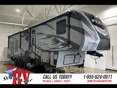 The 2015 Keystone Fuzion 416 delivers a high-end, adventure-ready RV experience that blends luxury w...